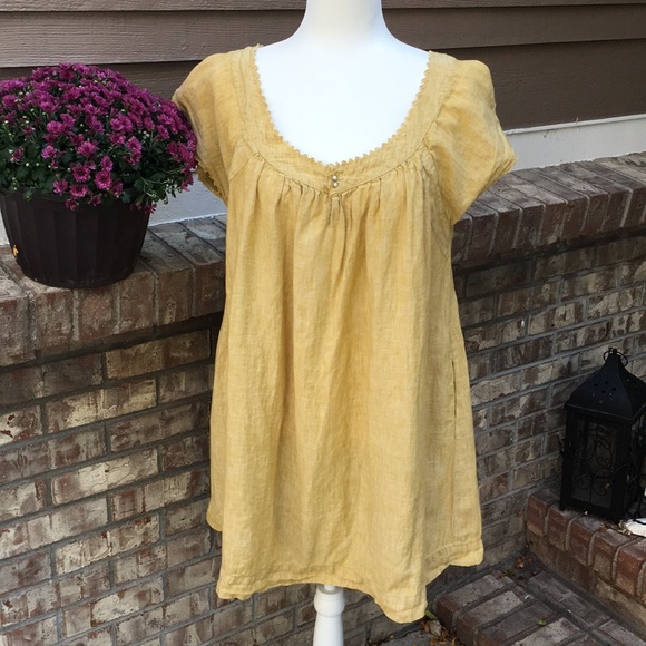 Anthropologie Dresses & Skirts - Anthropologie Eloise Linen Babydoll Dress